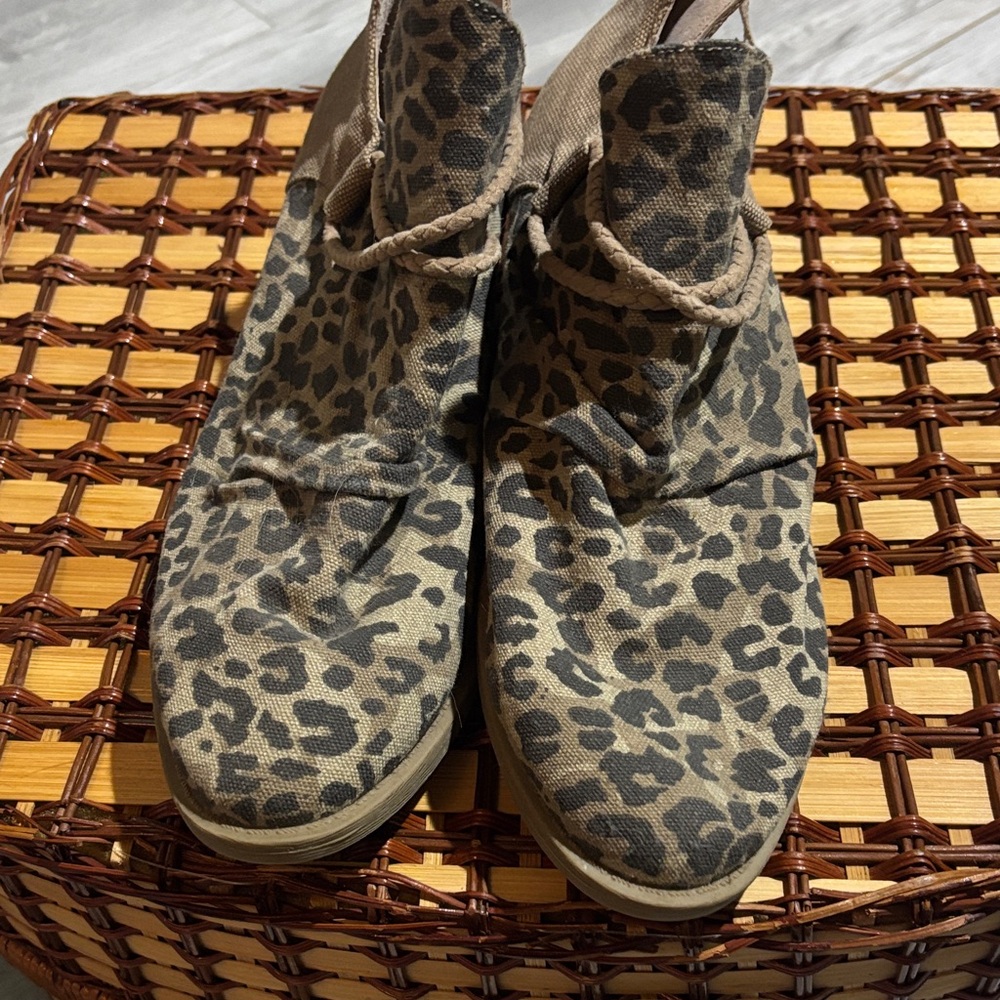 Very G Leopard Lace Up Boots